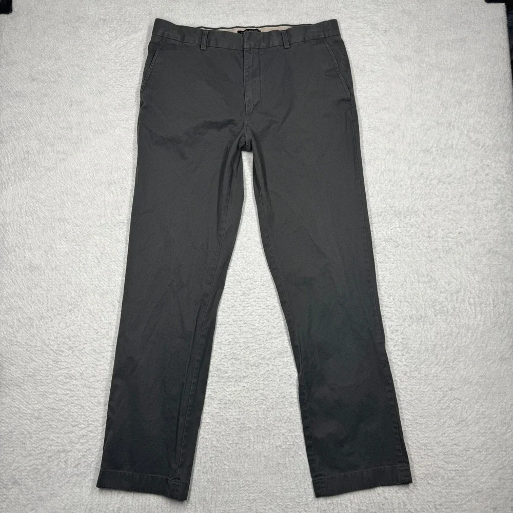 Banana Republic Aiden Chino Casual Pants Gray Men's Size 34x34